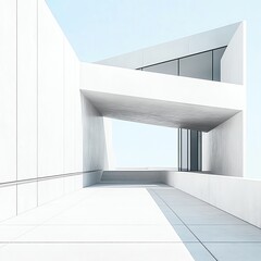 Obraz premium Modern White Building Architecture Design