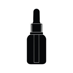 Beauty Serum Dropper Bottle Silhouette
