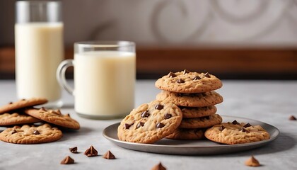Aesthetic Food Photography of Cookies in a Chic Setting