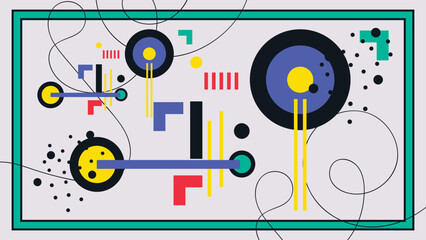 Obraz premium abstract geometric shapes,for web,vintage,advertisement,commercial benner,poster,billboard,sale,brochures,covers,vector geometric.