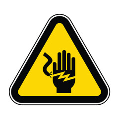 Electrical Shock Electrocution Symbol Sign, Vector Illustration, Isolate On White Background Label .EPS10