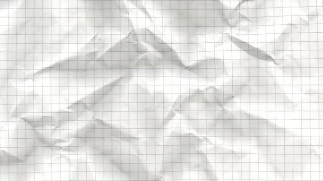 grunge crumpled paper textured background footage video with grid