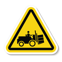 Forklift truck sign,Hazard warning forklift