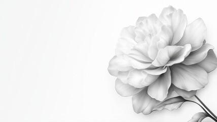 Elegant White Flower Bloom, Floral Art white flower bloom floral botanical elegant blossom petals