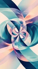 Abstract swirling shapes in soft pastel colors create a dynamic visual experience.