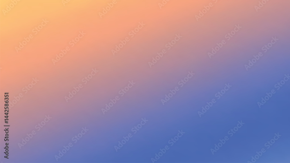 Aufkleber soft gradient background with warm orange and cool blue tones creates calming effect