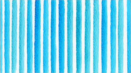 Gentle Flow: 25 Light Blue Vertical Stripes in Watercolor on Damp Paper