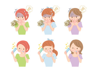 口臭の悩みビフォーアフターの女性達