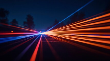 Nighttime Light Trails