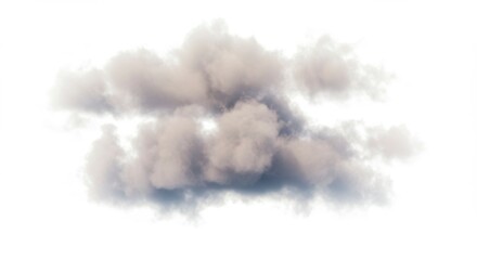 Fluffy cumulus cloud isolated