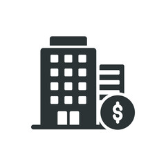 Property icon. Solid glyph series icon