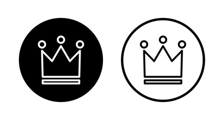 Crown icon logo design. crown sign and symbol
