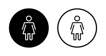 Female icon logo design. woman sign and symbol