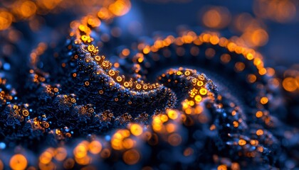 Abstract swirling fractal design