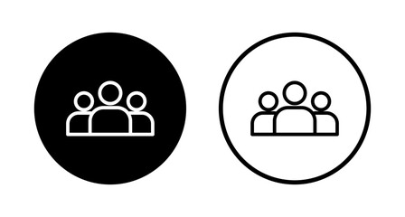 people icon logo design. person sign and symbol. User Icon vector