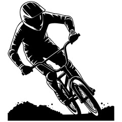 Fototapeta premium BMX Bike Racing Illustration.