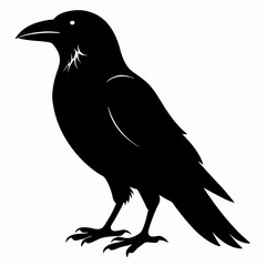 Fototapeta premium Flying Crow Silhouette Design