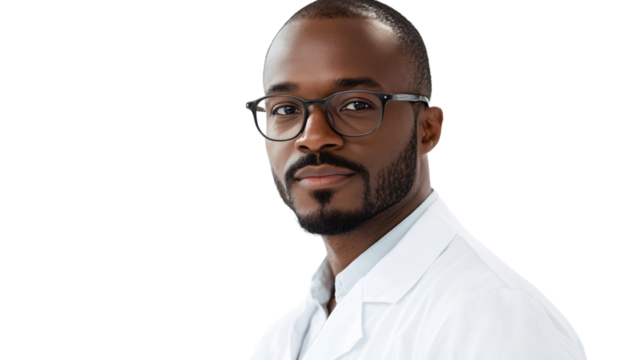 Serious African American Male in Generative AI Illustration