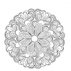 Artistic Mandala Vector Style PNG for Creative Projects