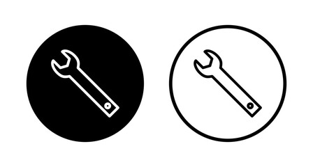 Wrench icon logo design. repair icon. tools sign and symbol