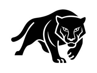 Fototapeta premium Solid black background image for design purposes. A completely black image of black panther .