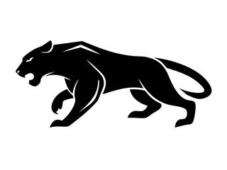 Obraz premium Solid black background image for design purposes. A completely black image of black panther .