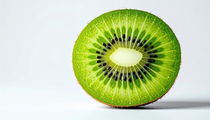 Slicing fresh kiwi fruit kitchen food photography bright lighting close-up healthy eating concept