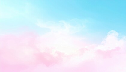 Dreamy cloudscape over serene skies a captivating visual journey in nature's colors