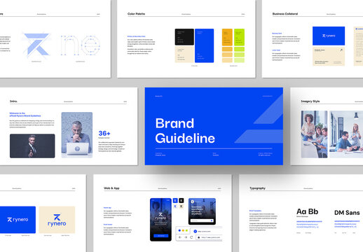 Modern and Clean Brand Identity Guidelines Layout