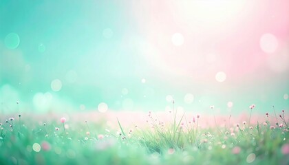 Obraz premium Breezy blooming meadow scene nature image of peaceful flora outdoor environment close-up viewpoint serenity concept