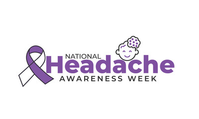National Headache Awareness Week. background, banner, card, poster, template. Vector illustration.