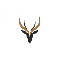 Elegant deer head logo design