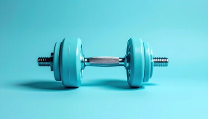 Strength training equipment dumbbell workout for fitness enthusiasts home gym product photography minimalist style close-up healthy lifestyle