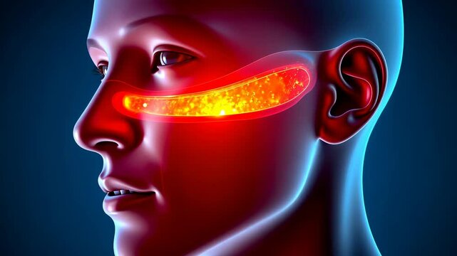 Cold pain, facial ache, sinus congestion. Inflammation relief. Capillaries constrict under cold stress. Sinus tissues swell with inflammation. Cold air disrupts facial comfort.