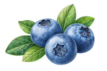 Obraz premium blueberries on white background