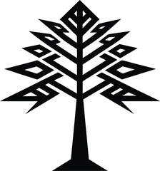 tribal patterned tree 