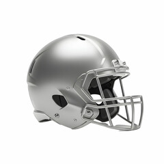 Fototapeta premium A Sleek Silver Football Helmet Ready for Game Day