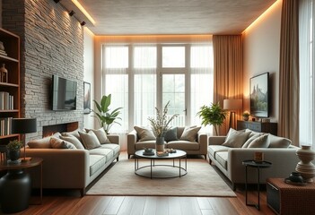 Cozy living room interior