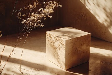 A simple, elegant cube showcasing natural light.