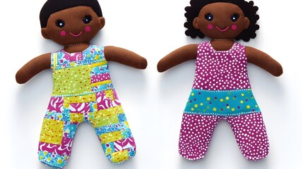 Adorable Handmade Patchwork Dolls Boy Girl Toys