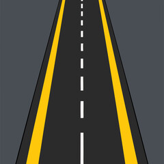 yellow line on the road