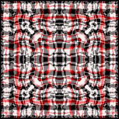 checkered plaid red and white fabric background. digital art. textile, scarf, scarves, shawl, tablecloth, cloth, tile, wallpaper, bandana, kerchief, clothes, clothing, cover
