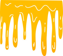 Dripping liquid honey