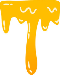 Dripping liquid honey