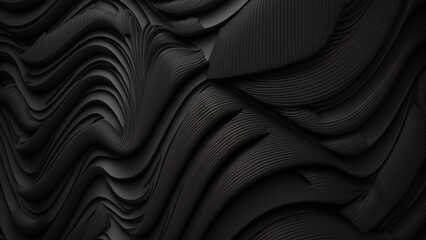 3D Abstract Black Background Photo