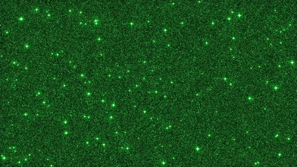 Green glitter background, 4k shiny stars shimmer wallpaper backdrop