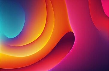 Abstract Red Yelllow Blue Lines 3D texture geometric colorful background Photo