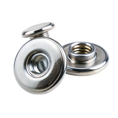 Snap fastener isolated on transparent background 