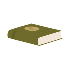 Cute vector book. Education, knowledge, study concept. Cozy reading. Flat vector illustration isolated