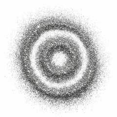 Abstract Grey Particle Ring Background